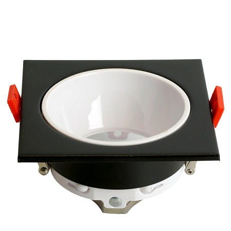 Светильник встраиваемый Feron DL3112 потолочный MR16 G5.3  черный + белый - фото