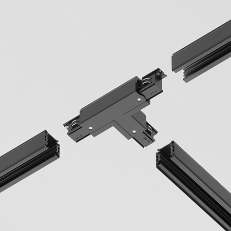 Коннектор Т-образный правый Trinity черный - фото