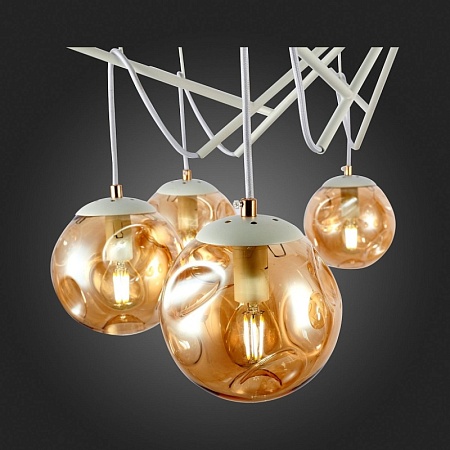 Светильник потолочный Белый/Янтарный E14 8*40W SLE110202-08 - фото