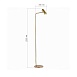 Торшер ST-Luce Латунь/Латунь LED 1*3W 3000K SL1006.205.01 - фото