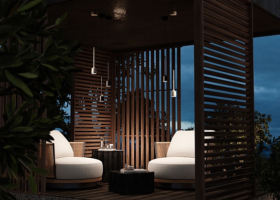 Подвесной светильник Outdoor O491PL-L6W3K - фото