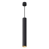 Светильник потолочный Feron ML1018 Barrel levitation на подвесе MR11 35W 230V, черный + золото 40*250
