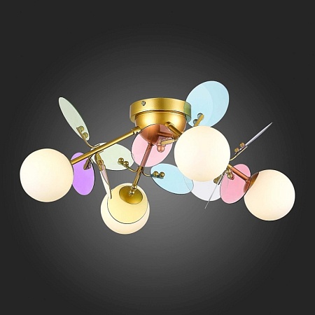 Светильник потолочный Золотистый/Разноцветный G9 LED 4*5W SLE2502-202-04 - фото