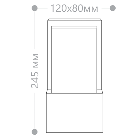 Светильник садово-парковый Feron DH0601,на стену, E27 230V, черный - фото