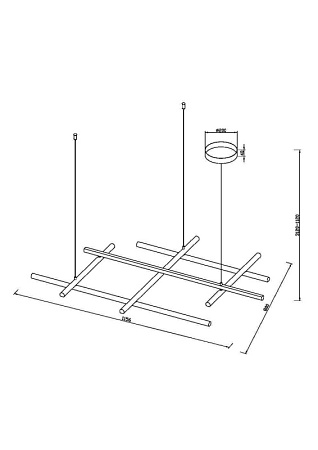 Подвесной светильник Maytoni Radiance MOD278PL-L86G3K - фото