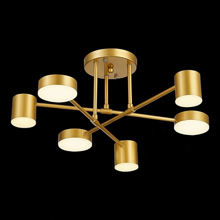 Светильник потолочный Золотистый/Золотистый LED 6*7W 4000K SLE201022-06 - фото