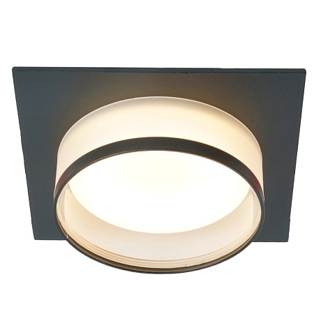 Светильник встраиваемый Feron DL501 потолочный GX53 черный квадрат - фото