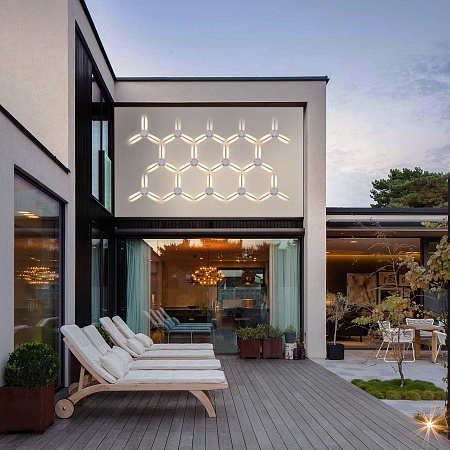 Пылевлагозащи<wbr>щенный светодиодный светильник с поворотным механизмом Lever IP54 1665 Techno LED белый Elektrostandard - фото