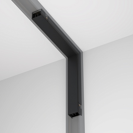 Коннектор питания угловой внутренний Basity, черный - фото