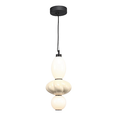 Светильник подвесной ST-Luce черный/желтый, опаловый LED 1*18W 3000K SL6134.413.01 - фото