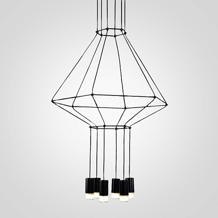 Подвесной Светильник Via Wireflow Polyhedral 0307 Pendan Light Imperiumloft 84532-22 - фото