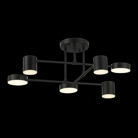 Светильник потолочный Черный/Черный LED 6*7W 4000K SLE201042-06 - фото