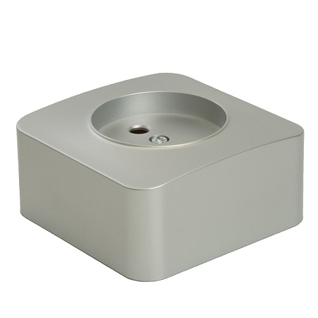 Розетка 1-местная б/з открытой установки, STEKKER, 250В, 10А, IP20, серия София, серебро, MST10-11-03 - фото