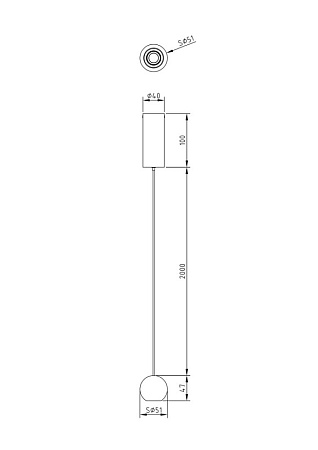 Подвесной светильник Technical Harmat P067PL-L5CH3K - фото
