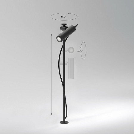 Светильник садово-парковый светодиодный Covert 35173/S черный Elektrostandard - фото