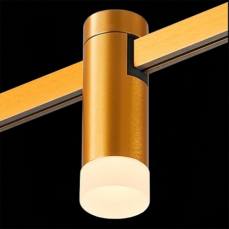 Магнитный трековый светильник FARM Золотистый LED 1*3W 3000K 93Lm Ra90 120 IP20 D29xH90 ST812.206.03 - фото