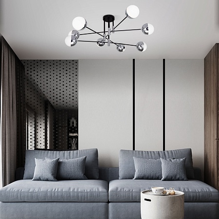 Потолочный светильник Eurosvet 70129/8 хром Smart - фото