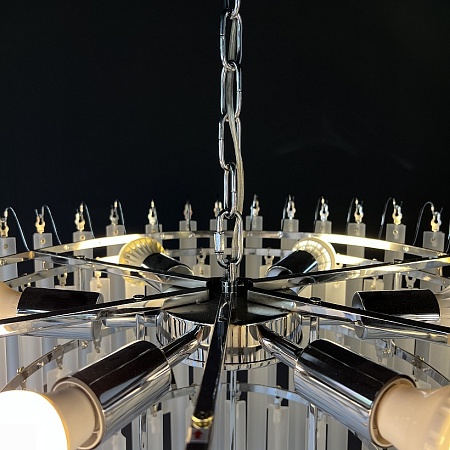 Люстра Eich Chandelier Nova 9 D65 Nickel Imperiumloft 185377-22 - фото