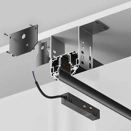 Шинопровод для монтажа exility в натяжной пвх потолок, 2м, черный Technical Busbar trunkings Exility TRX034-SCH-422B - фото