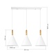 Светильник подвесной Белый/Белый E27 3*40W SLE1255-503-03 - фото