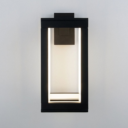 Уличный настенный светодиодный светильник Frame LED IP54 1527 TECHNO LED черный - фото