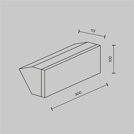 Настенный светильник (бра) Outdoor O436WL-L20GF3K - фото