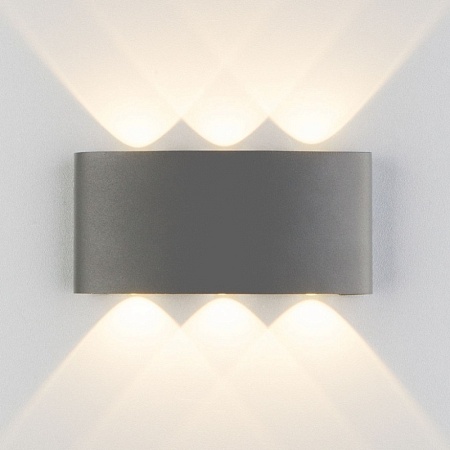 Пылевлагозащи&lt;wbr&gt;щенный светодиодный светильник Twinky Trio серый IP54 1551 Techno LED серый - фото