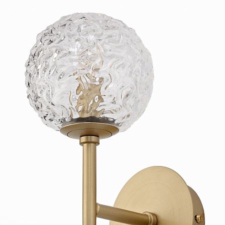 Светильник настенный ST-Luce Золотистый/Прозрачный G9 LED 1*5W SL1152.201.01 - фото