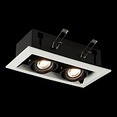 Св-к встр. Черный GU10 2*50W L245xW126xH70 220V Без ламп ST250.548.02