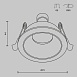 Встраиваемый светильник Technical DL126-GU10-WMG - фото