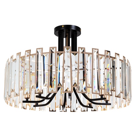 Потолочная люстра ARTE LAMP A1028PL-8BK - фото