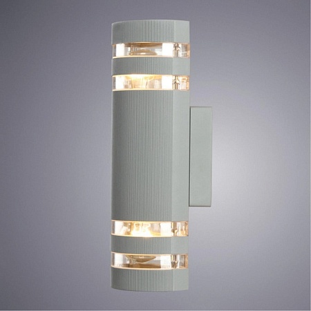 Уличный настенный светильник Arte Lamp METRO GREY A8162AL-2GY - фото