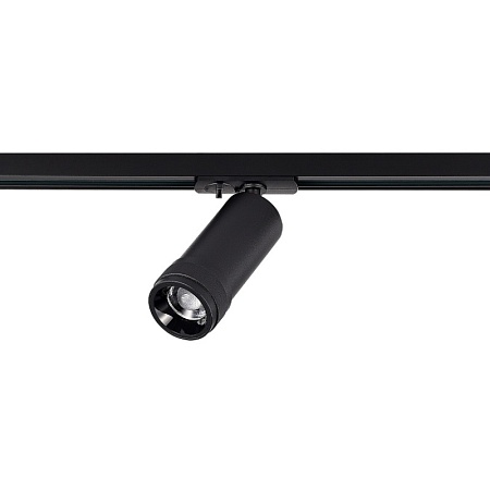 Св-к трек. Zoom Черный LED 1*20W 4000K 1 800Lm Ra 10-55° IP20 D65xH145 220V ST385.446.20 - фото