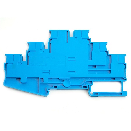 Зажим пружинный, 6-проводной проходной ЗНИ - 2,5 ,JXB PT 2,5 , синий LD579-2-25 - фото