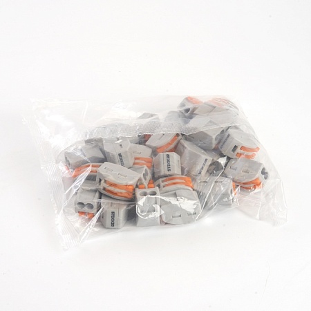 Клемма строительно-монтажная 2-проводная STEKKER, LD222-612 - фото