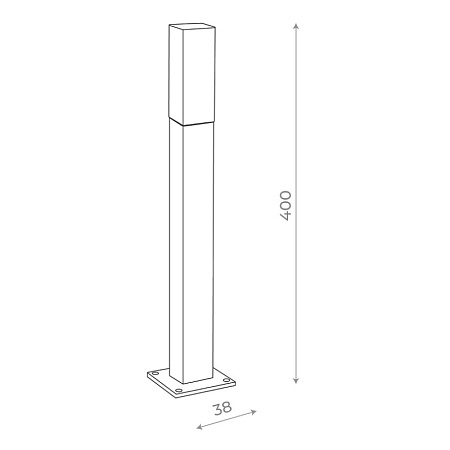 Светильник уличный наземный ST-Luce Черный/Белый LED 1*3W 4000K SL101.405.01 - фото