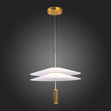Люстра подвесная ST-Luce Золотистый/Белый LED 1*10W 3000K SL6101.203.01 - фото