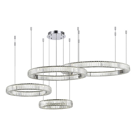 Люстра подвесная ST-Luce Хром/Прозрачный LED 1*190W 4000K SL1622.103.04 - фото