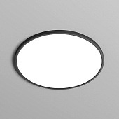 DK6524-BK Накладной светильник THIN, IP40, 50W, 3000K/4000K/6500K, переключатель цветовой температуры на корпусе, черный, полимер