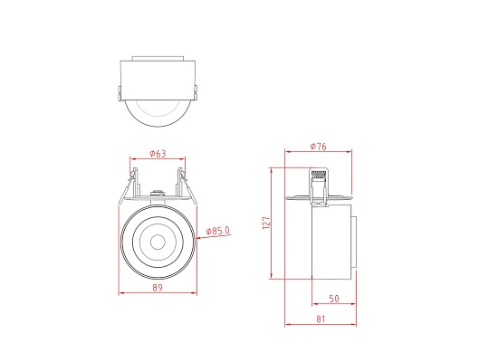 Потолочный светильник Technical Treo C063CL-L12B4K - фото