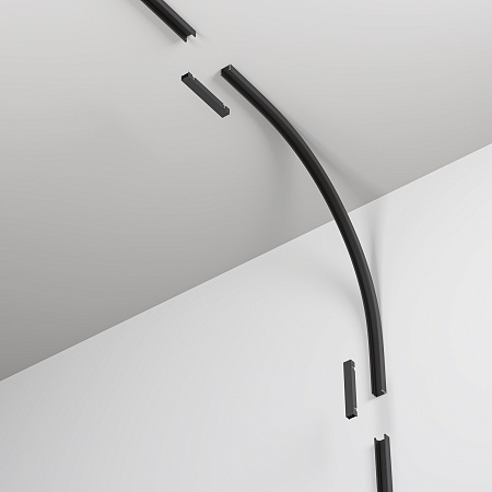 Коннектор радиусный внутренний R300 Basity, черный - фото