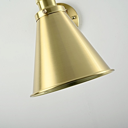 Бра Gloce Cone Shade Loft Industrial Metal Tall Gold Imperiumloft 74698-22 - фото
