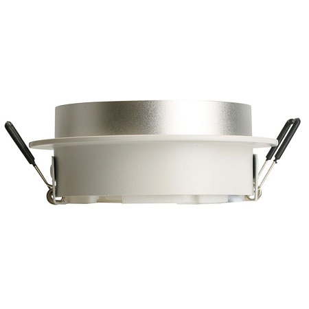 Светильник встраиваемый Feron DL507 потолочный GX53 белый + серебро круг - фото