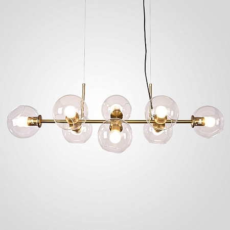 Люстра Staggered Glass Chandelier 8 Imperiumloft 107263-22 - фото