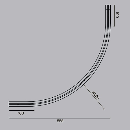 Комплектующие для встраиваемой трековой системы Technical TRA184-R900-12B - фото