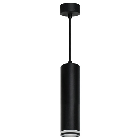 Светильник потолочный Feron ML1708 Barrel LUNA на подвесе  MR16 35W 230V, черный 55*200 - фото