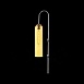 Светильник настенный ST-Luce Хром/Янтарный E27 1*60W SL1145.191.01 - фото