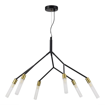 Светильник подвесной Черный, латунь/Белый G9 6*5W SLE1129-403-06 - фото