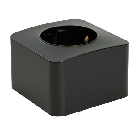 Розетка 1-местная с/з открытой установки, STEKKER, 250В, 16А, IP20, серия София, черный матовый, MST16-11-05 - фото