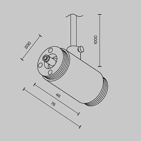 Комплектующие для систем освещения с токоведущими элементами Technical CA013IC-P-B - фото